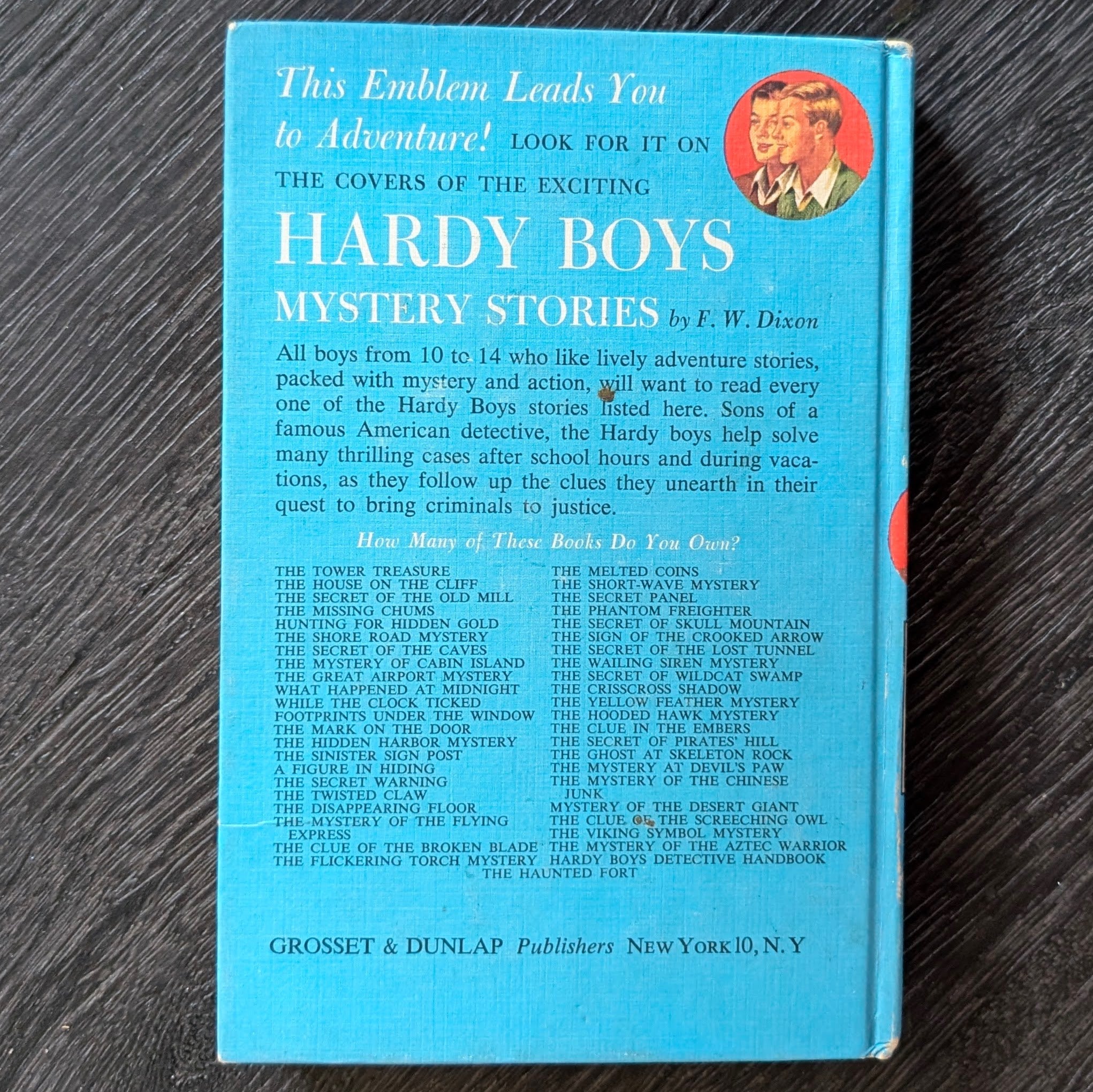 24 The Short Wave Mystery (1945):  Vintage Hardy Boys Book Blue-Back image 3