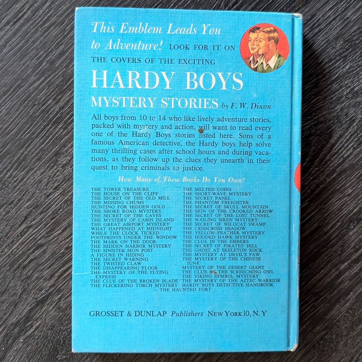 24 The Short Wave Mystery (1945):  Vintage Hardy Boys Book Blue-Back image 3