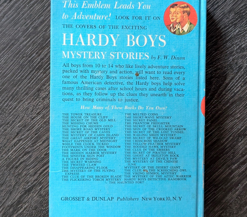 24 The Short Wave Mystery (1945):  Vintage Hardy Boys Book Blue-Back image 3