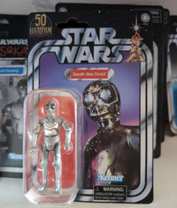 Death Star Droid Star Wars Vintage Collection Action Figure in retro card packaging by Hasbro.