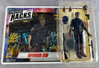 Action Figures and Collectibles by Boss Fight Studio - Vitruvian H.A.C.K.S. Action Figure: Series Z - OFFICER ZED with accessories and card.