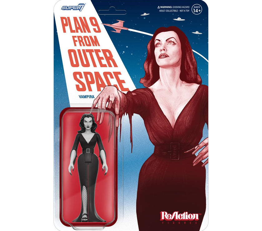 Vampira (Plan 9 Grayscale) 3 3/4-Inch ReAction Figure image 5