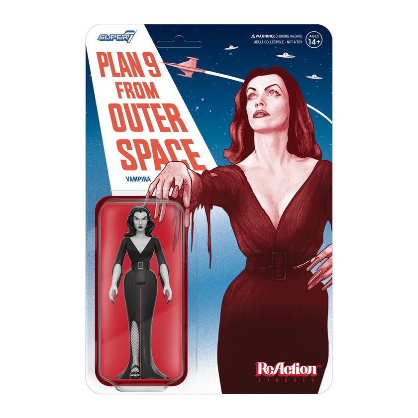 Vampira (Plan 9 Grayscale) 3 3/4-Inch ReAction Figure image 5