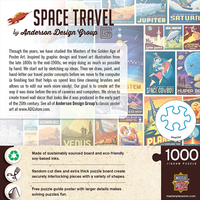 Space Travel Poster Puzzle | Master Pieces | 1000 Pieces image 1