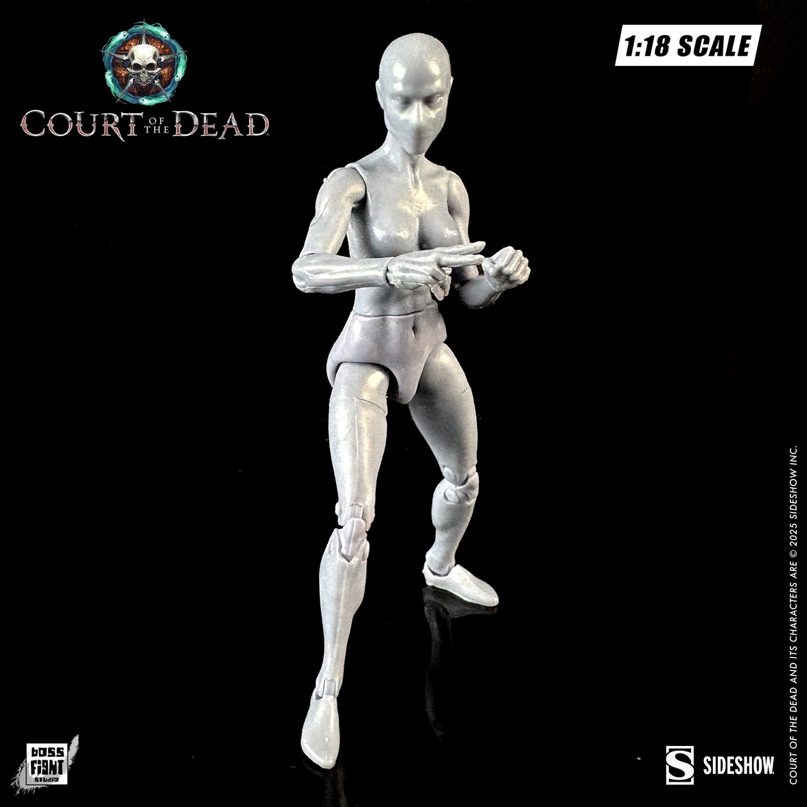 Boss Fight Studio Llc Ethereal Ash female blank figure 1:18 scale posed with black background Court of the Dead