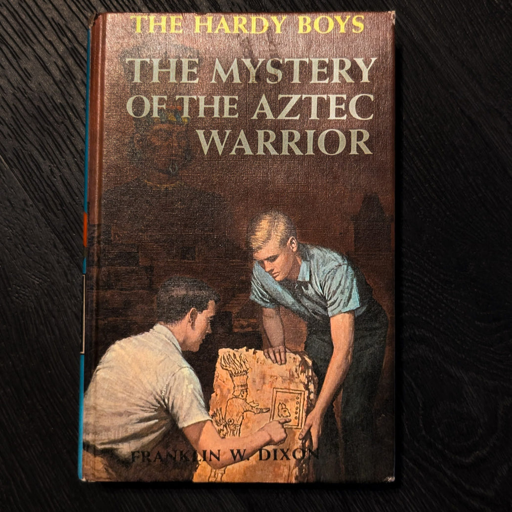 43 Mystery of the Aztec Warrior (1964):  Vintage Hardy Boys Book Blue-Back image 0