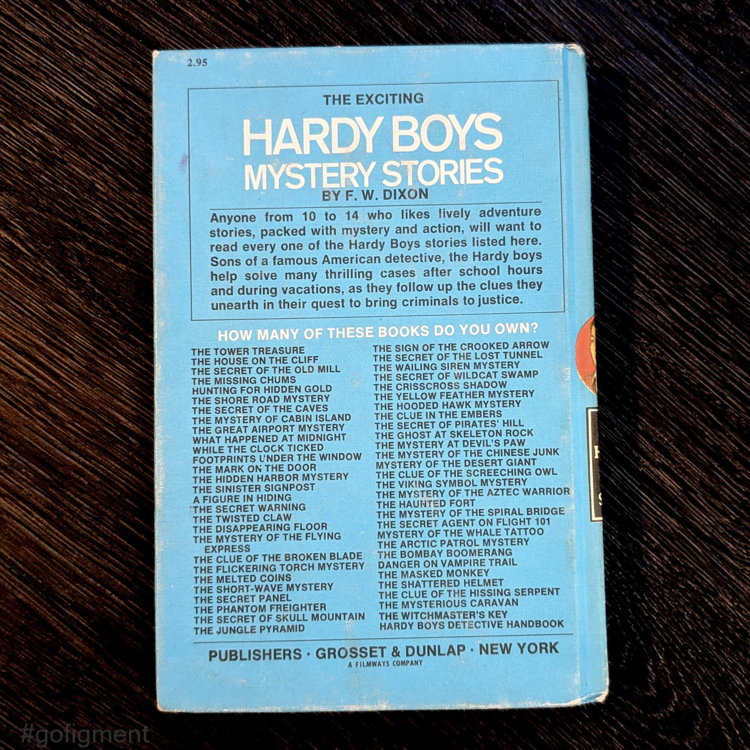 20 Mystery of the Flying Express (1970):  Hardy Boys Book Blue-Back image 3