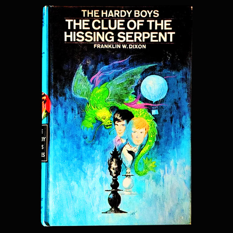 53 The Clue of the Hissing Serpent (1974):  Vintage Hardy Boys Book Blue-Back image 0