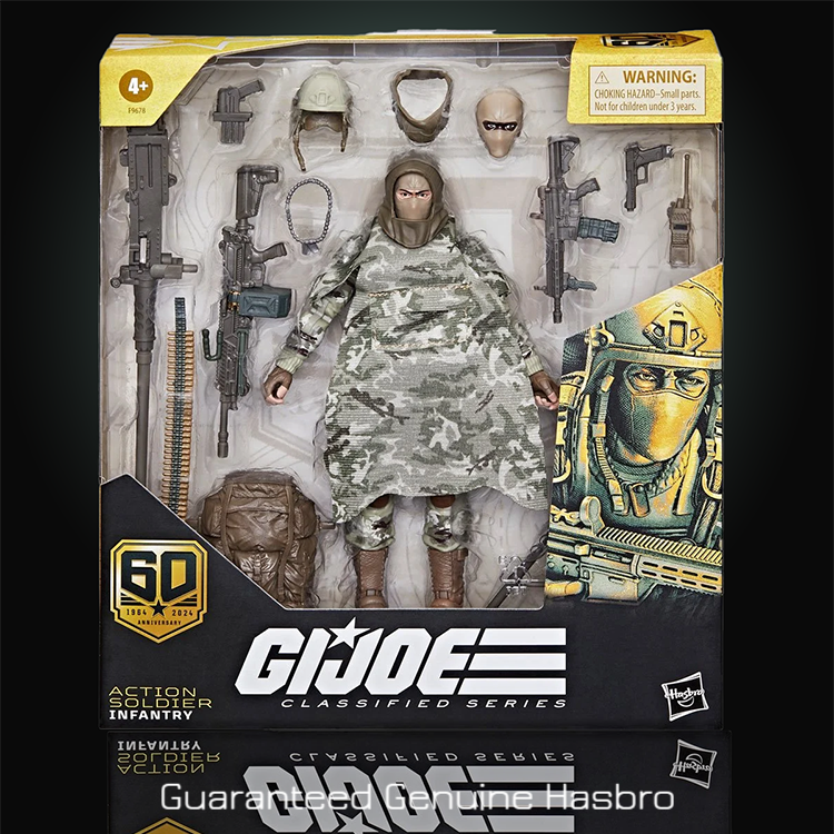 60th Ann. Soldier Infantry Action Figure GI Joe Classified Series 6in. image 0