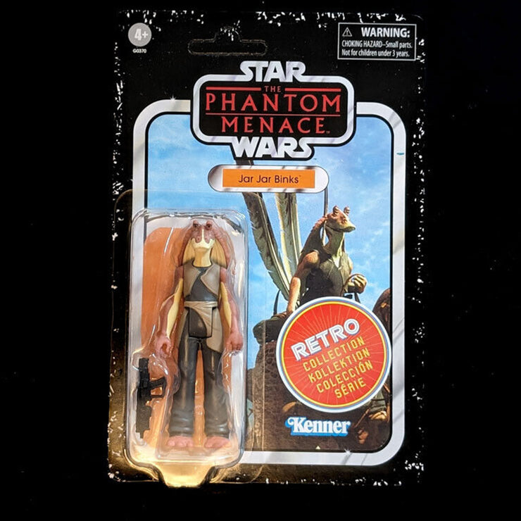 Jar Jar Binks Star Wars Retro Collection Action Figure 1:18 Scale TPM image 0