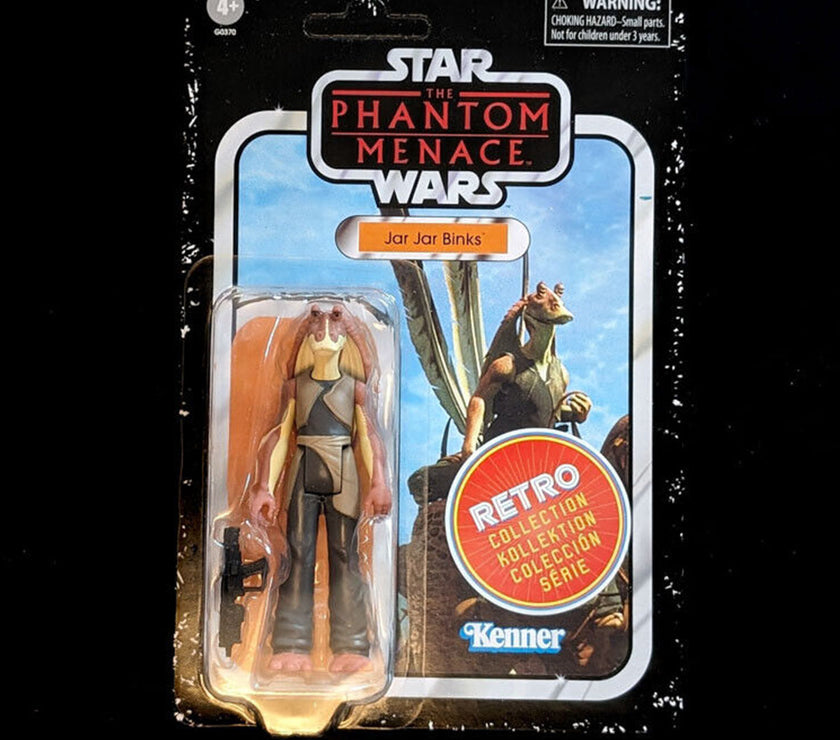 Jar Jar Binks Star Wars Retro Collection Action Figure 1:18 Scale TPM image 0