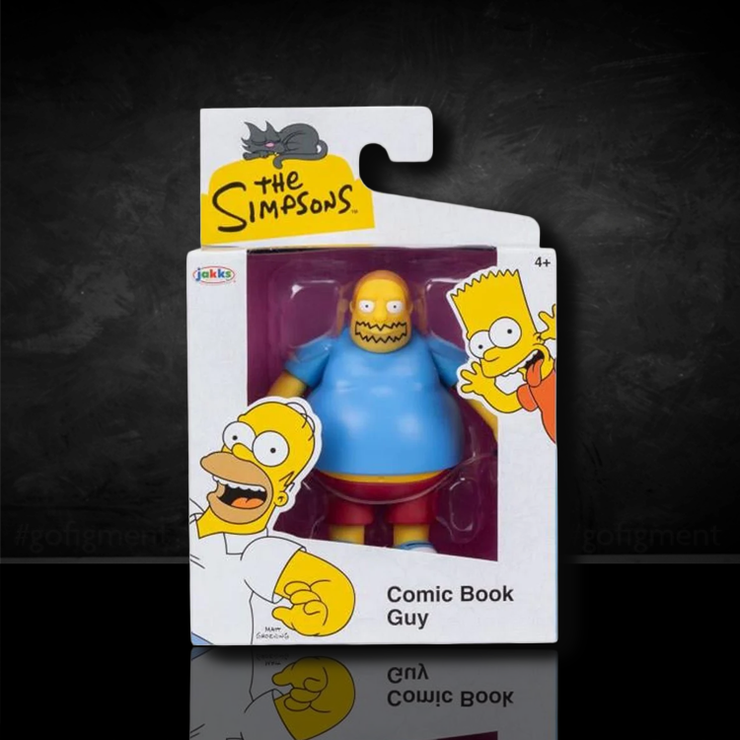 Comic Book Guy The Simpsons Action Figure 2 1/2" Scale image 0