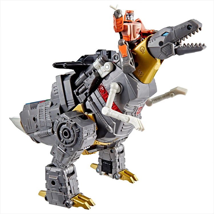 Leader Class Dinobot Grimlock Transformers Movie Studio Series action figure with Wheelie mini-figure by Hasbro