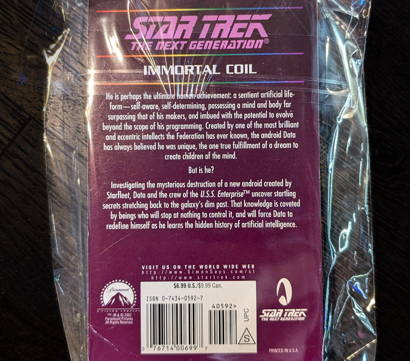 Immortal Coil: Star Trek The Next Generation Paperback Book image 1