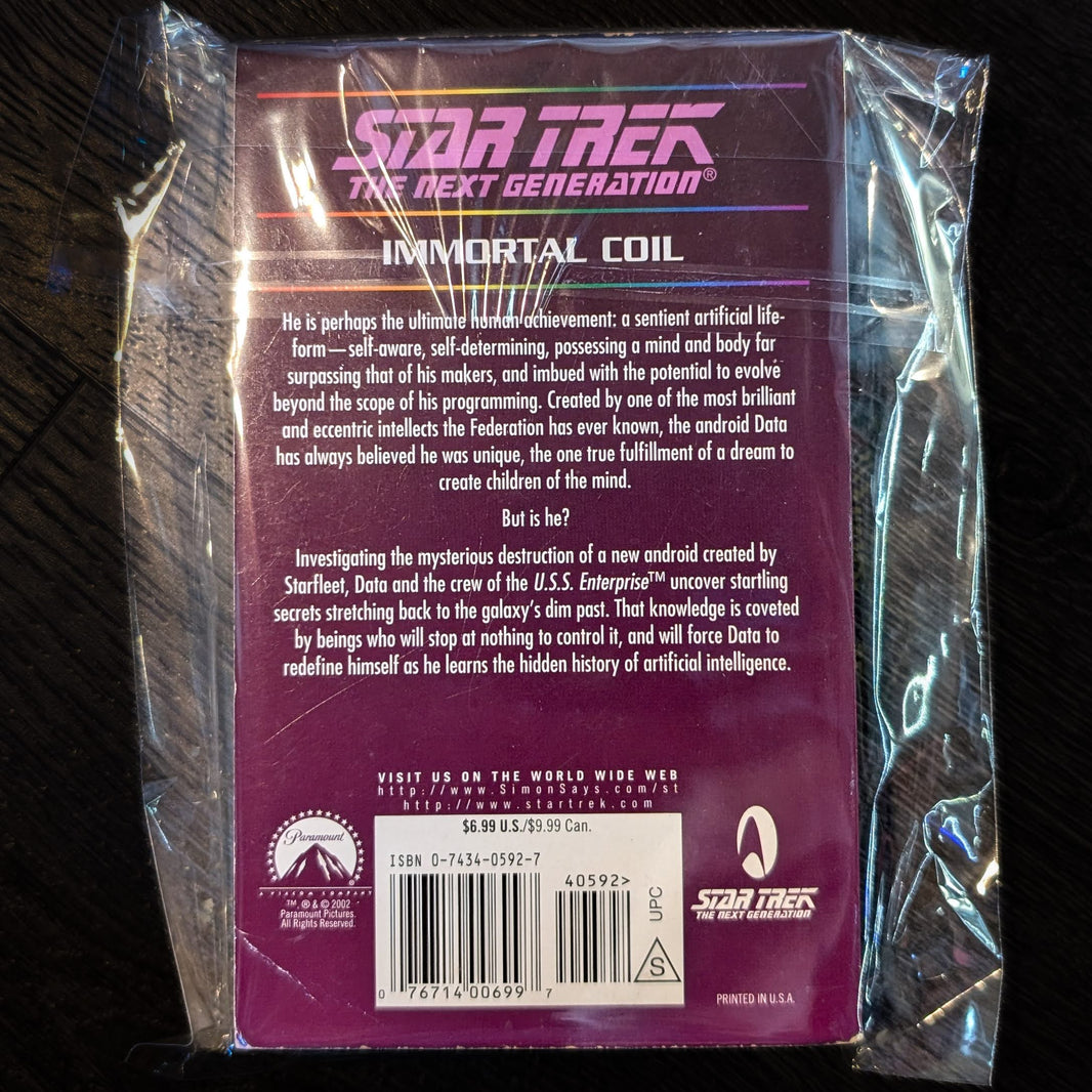 Immortal Coil: Star Trek The Next Generation Paperback Book image 1