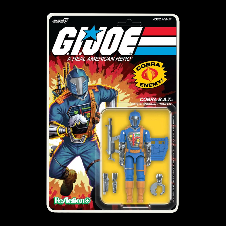 Cobra B.A.T. GI Joe Action Figure 1:18 Scale Reaction+ image 0