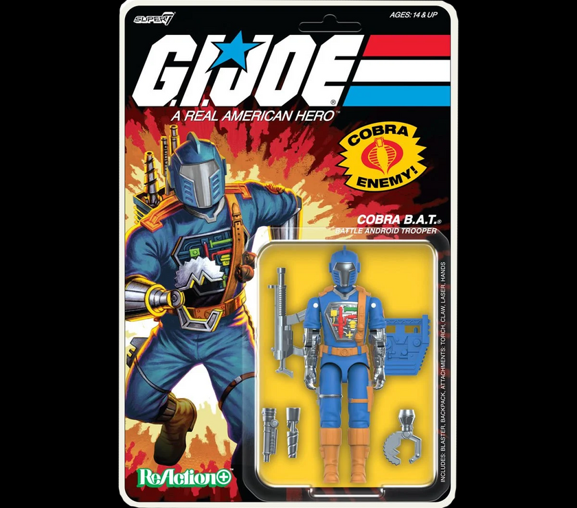 Cobra B.A.T. GI Joe Action Figure 1:18 Scale Reaction+ image 0