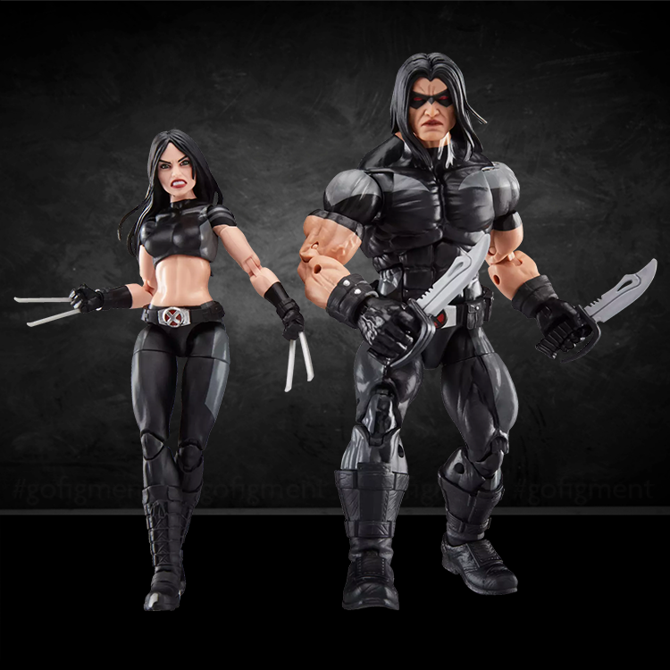 Warpath and X-23 Marvel Legends X-Force Action Figures Hasbro 1:12 image 8