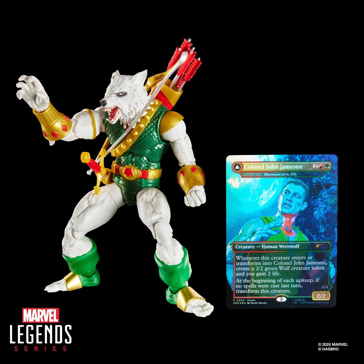 Spider-Man Marvel Legends Magic: The Gathering Man-Wolf 6-Inch Action Figure with Card
