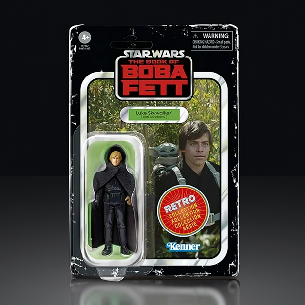 Luke Jedi Academy Star Wars Retro Collection Action Figure 1:18 Scale BOBF image 0