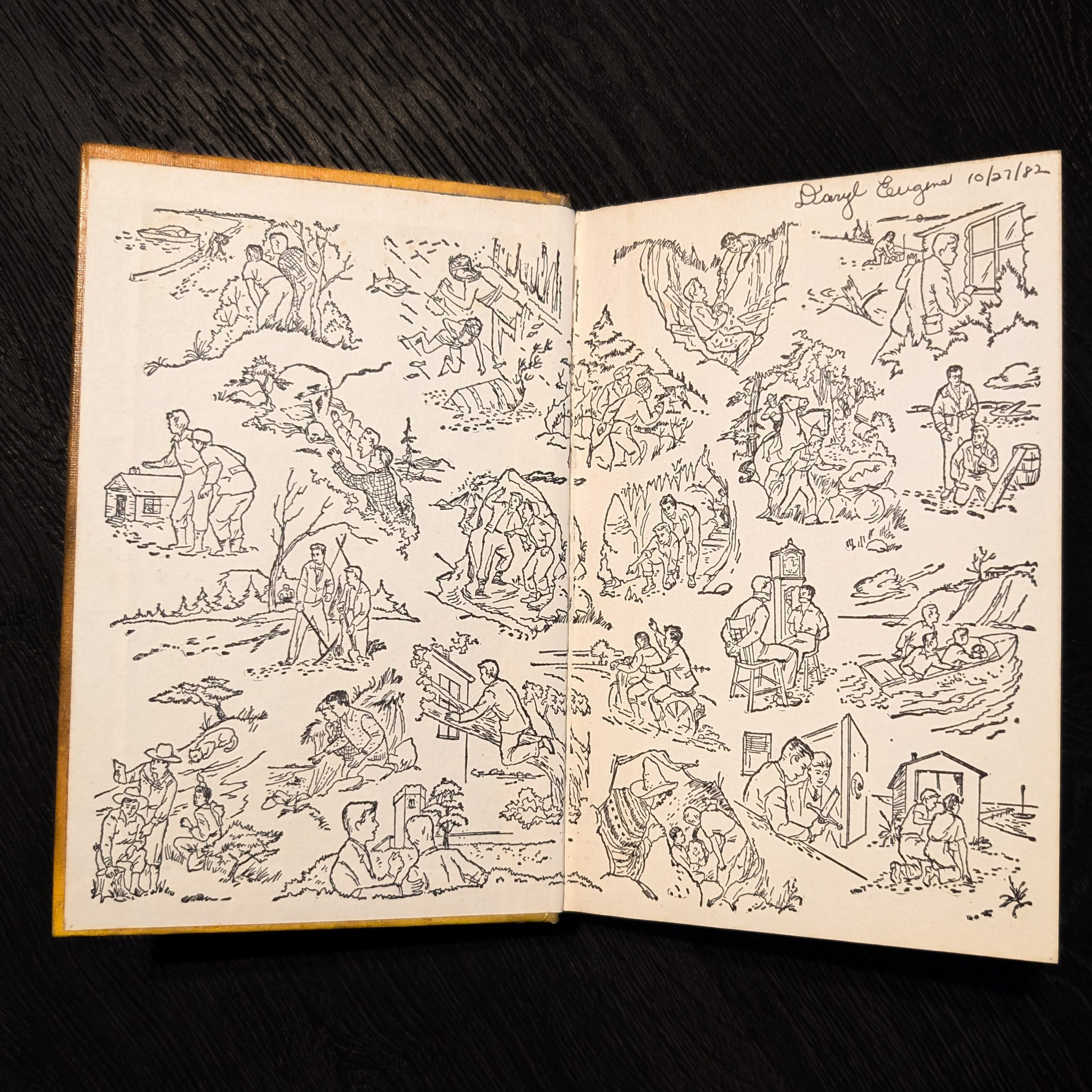 33 The Yellow Feather Mystery (1953/1971):  Vintage Hardy Boys Book Blue-Back image 1