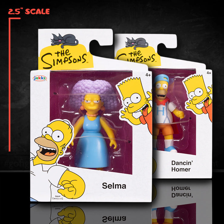 Selma and Dancing Homer COMBO Wave 3 Action Figure The Simpsons 2.5in Scale image 0