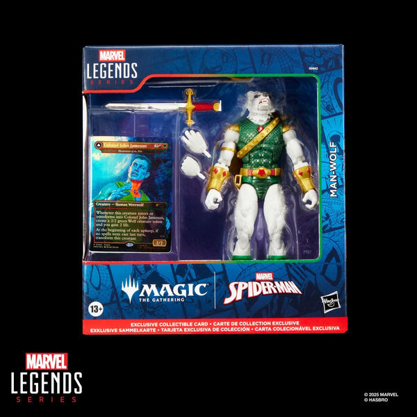 Spider-Man Marvel Legends Magic: The Gathering Man-Wolf 6-Inch Action Figure with Card