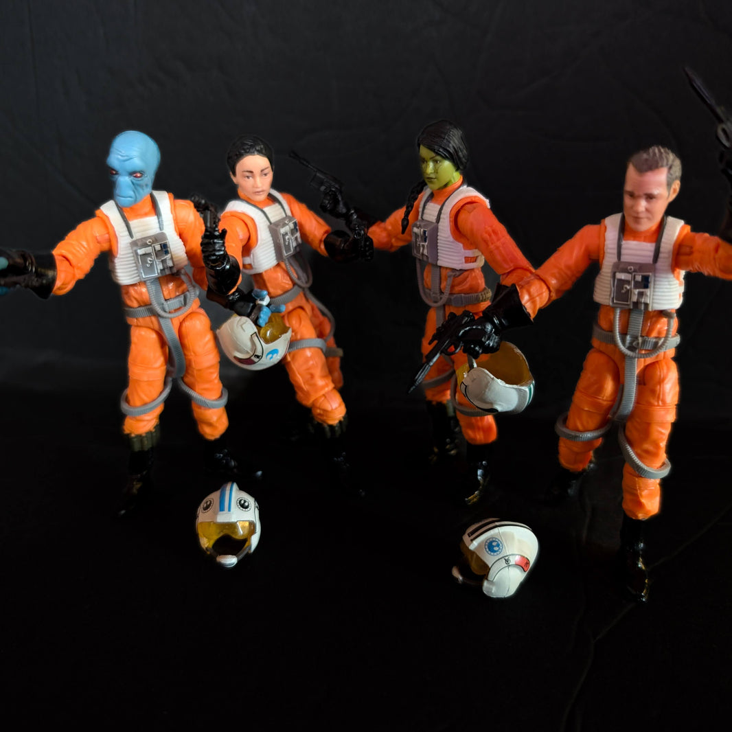 Star Wars The Vintage Collection X-Wing Pilot 3 3/4-Inch Action Figures 4-Pack image 1