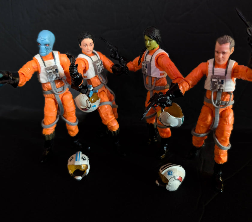 Star Wars The Vintage Collection X-Wing Pilot 3 3/4-Inch Action Figures 4-Pack image 1