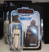 Luke Skywalker Star Wars Vintage Collection Last Jedi action figure with cloak accessory by Hasbro