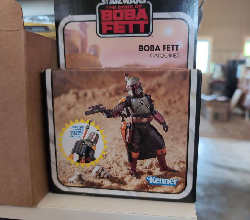 Star Wars Boba Fett Tattoine Action Figure Star Wars Book of Boba Fett with removable jetpack by Hasbro