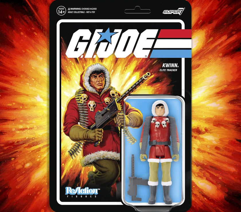 GI Joe  Kwinn Elite Tracker Action Figure 3.75" Super7 ReAction image 4