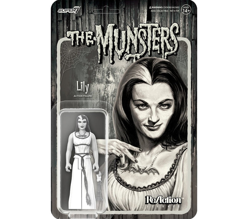 Lily Munster (Grayscale) The Munsters 3 3/4-Inch ReAction Figure image 4