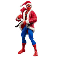 Spider-Man Marvel Legends Series Holiday Special Christmas Action Figure by Hasbro 6-Inch wearing Santa suit