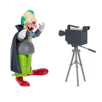 Vampire Krusty the Clown Deluxe Action Figure The Simpsons 5" Treehouse of Horror by Jakks Pacific with camera prop