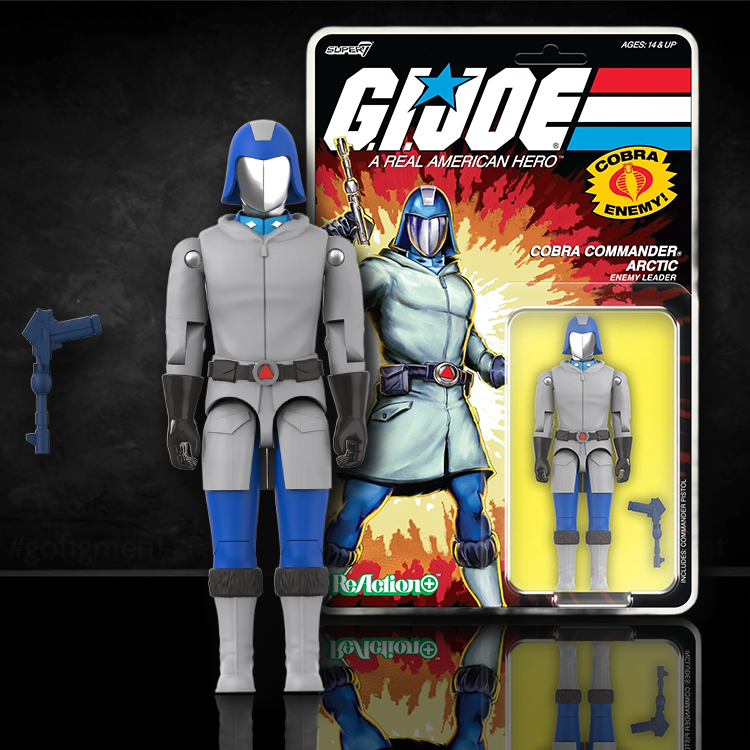 Cobra Commander Arctic GI Joe Action Figure ReAction+ 1/18 image 0