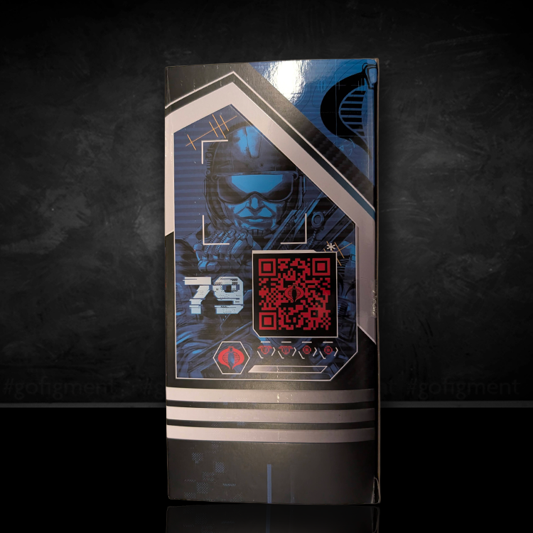 Hasbro G.I. Joe Classified Cobra Flight Pod Trubble Bubble collectible box with blue character art and QR code