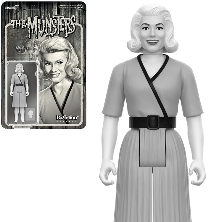 Marilyn Munster (Grayscale) The Munsters 3 3/4-Inch ReAction Figure image 3