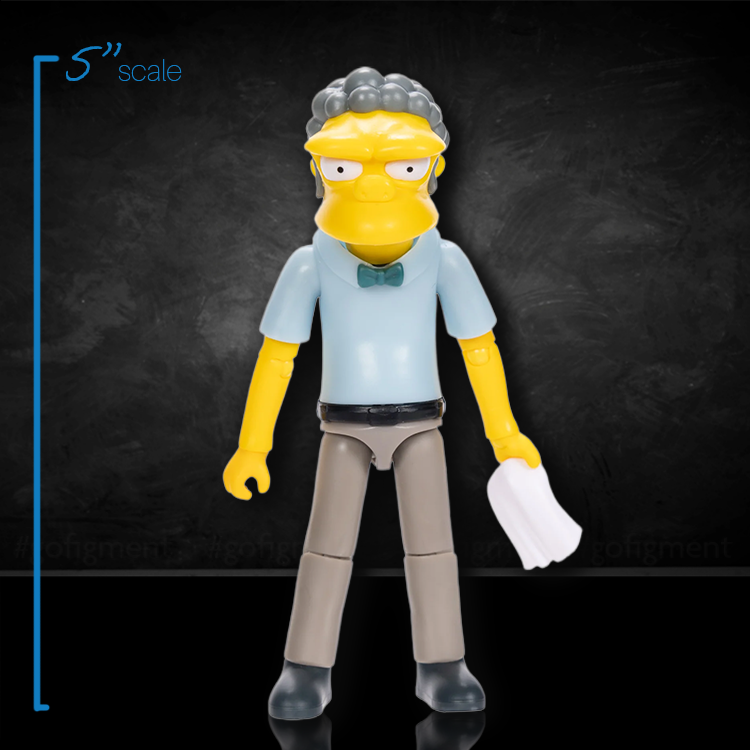 Moe Szyslak with Telephone Wave 2 Action Figure The Simpsons 5in Scale image 1