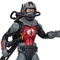 G.I. Joe Classified Series Cobra Eel action figure by Hasbro in gray and red with scuba gear and detailed accessories