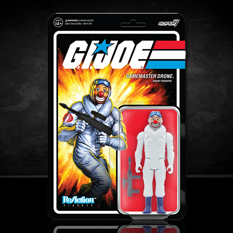 GI Joe Gamemaster Drone Robot Trooper Action Figure 3.75" Super7 ReAction image 0