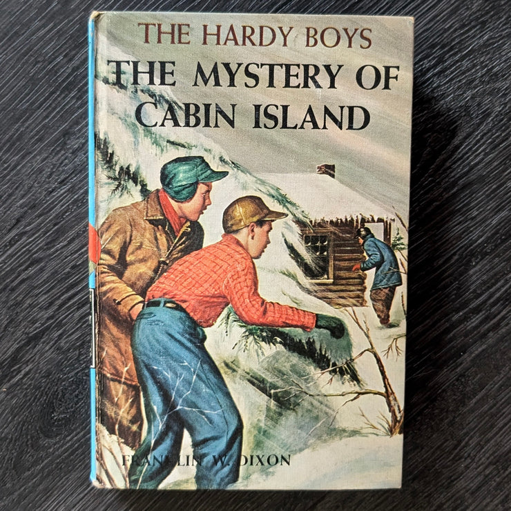 08 The Mystery of Cabin Island (1929-Brown):  Hardy Boys Book Blue-Back image 0