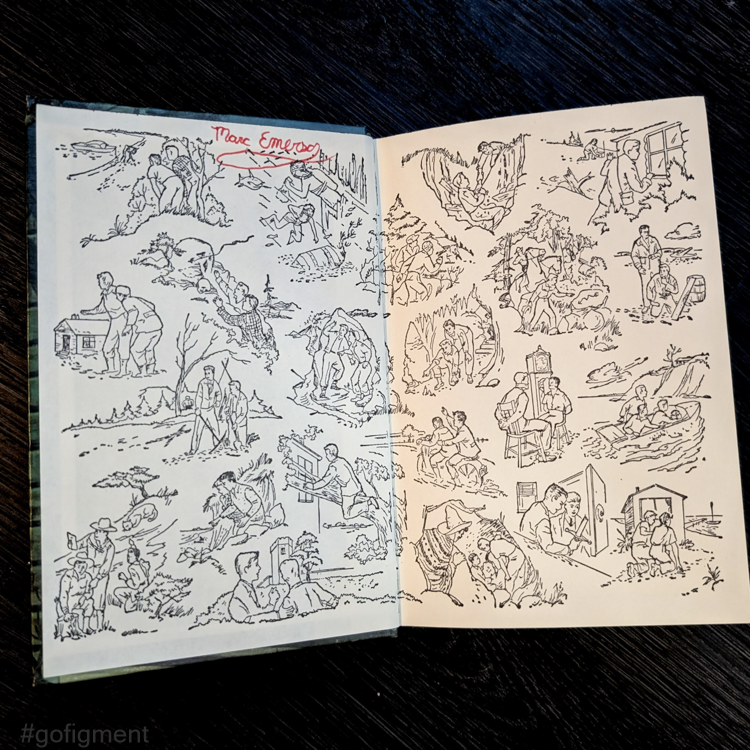 19 The Disappearing Floor (1964):  Vintage Hardy Boys Book Blue-Back image 3