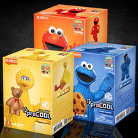 Elmo, Cookie Monster, Big Bird Sesame Street Blokees Mini Models Lot of 3 image 0