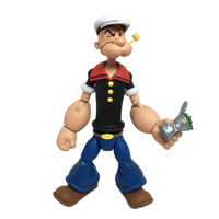 Boss Fight Studio Llc Popeye Classics figure in black sailor shirt holding silver can with pipe and classic wink expression