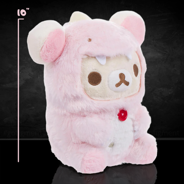 Korilakkuma Pink Plus Dinosaur Costume - Sitting Series Plush San-X Original image 0
