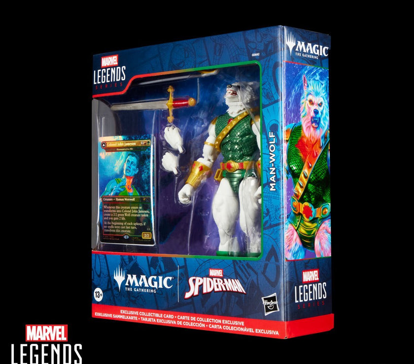 Spider-Man Marvel Legends Magic: The Gathering Man-Wolf 6-Inch Action Figure with Card