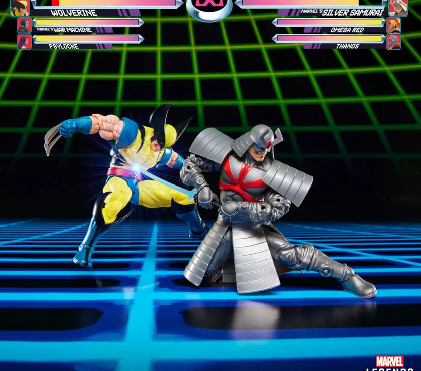 Wolverine vs Silver Samurai / Captain America vs Venom 4 Pack Figures