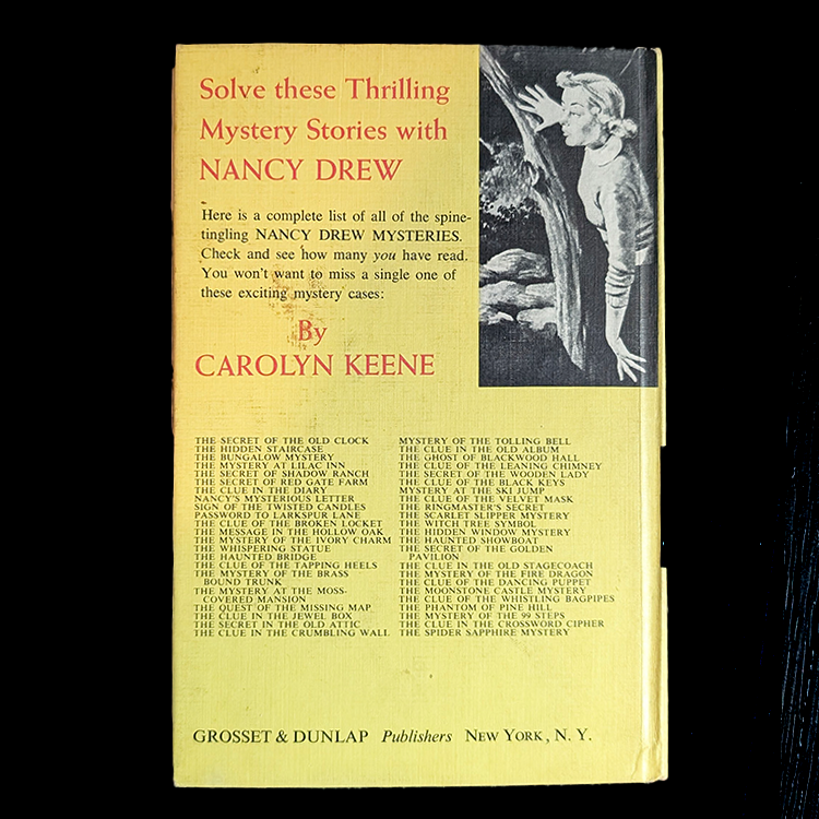 22 The Clue in the Crumbling Wall "Blue Endpages"Nancy Drew Mystery Books -1945 image 2