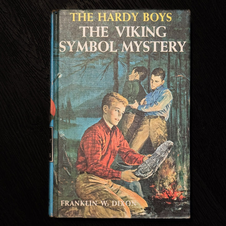 42 The Viking Symbol Mystery (1963):  Vintage Hardy Boys Book Blue-Back image 0